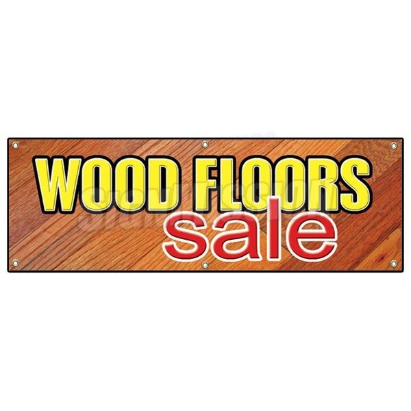 WOOD FLOORS SALE BANNER SIGN flooring store signs hardwood install tile